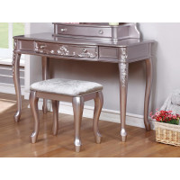 Coaster Furniture 400896 Caroline 1-drawer Vanity Desk Metallic Lilac